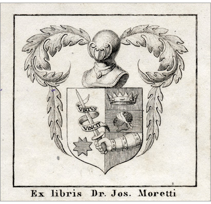 ex-libris di Giuseppe Moretti